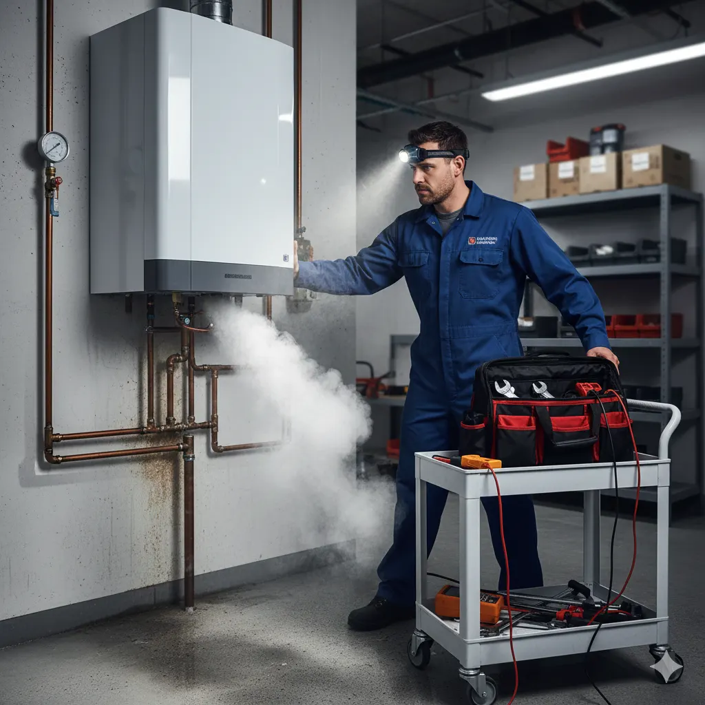 Heating service work example 6