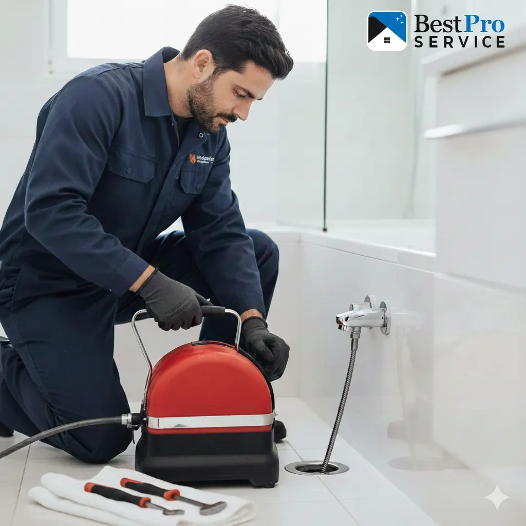 Professional drain cleaning service