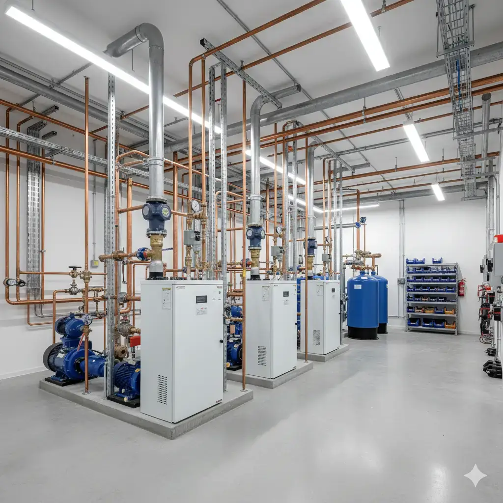 Heating service work example 8