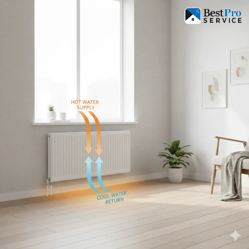 Heating service work example 2