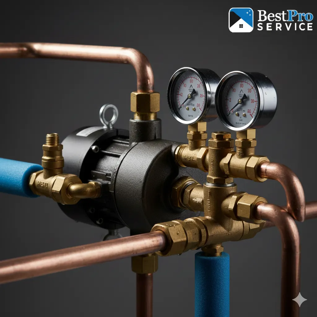Heating service work example 5